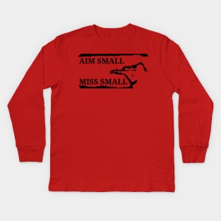 2nd Amendment Aim Small Miss Small 2 Kids Long Sleeve T-Shirt